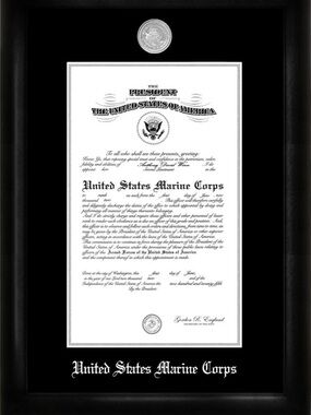 Official Marine Corps Wall Frame- Black